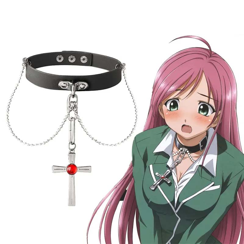 Anime Rosario And Vampire Red  - Crystal Choker Necklace 리뷰 및 가격