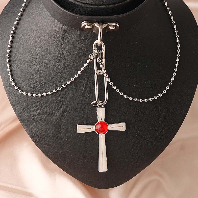 Anime Rosario And Vampire Red  - Crystal Choker Necklace 리뷰 및 가격
