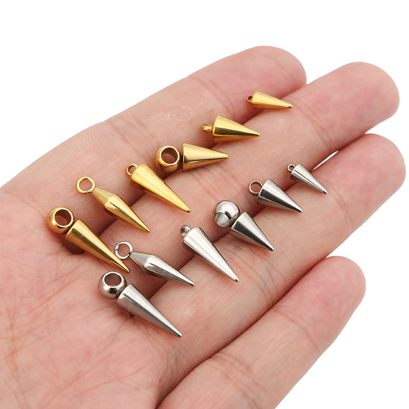 10pcs Stainless Steel Cone Cha - Moon Star Earrings 리뷰 및 가격