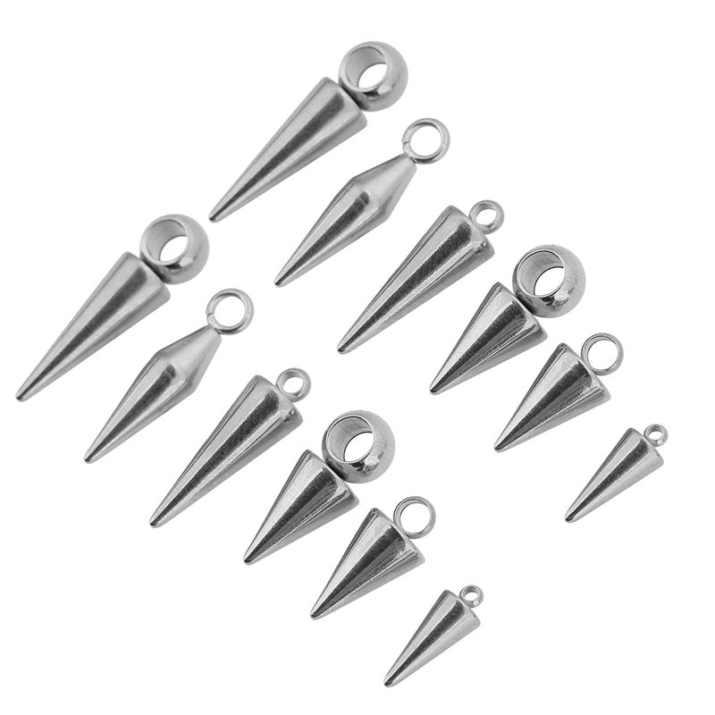 10pcs Stainless Steel Cone Cha - Moon Star Earrings 리뷰 및 가격