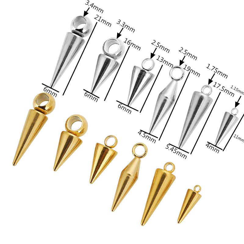 10pcs Stainless Steel Cone Cha - Moon Star Earrings 리뷰 및 가격