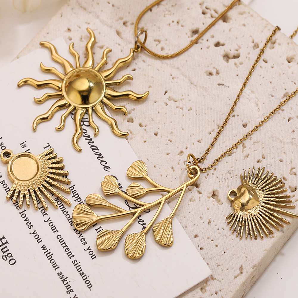 5pcs Stainless Steel Flower Ch - Moon Star Earrings 리뷰 및 가격