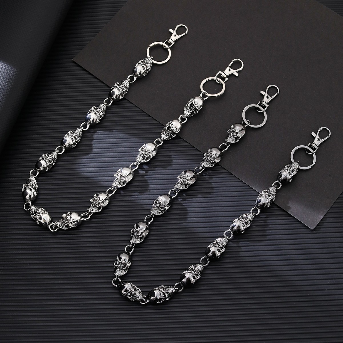 Skull Keychain Wallet Chain, P - Gothic Skull Ring 리뷰 및 가격