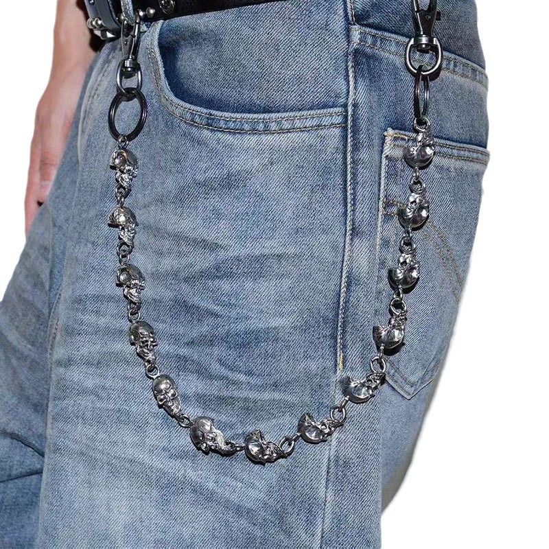 Skull Keychain Wallet Chain, P - Gothic Skull Ring 리뷰 및 가격