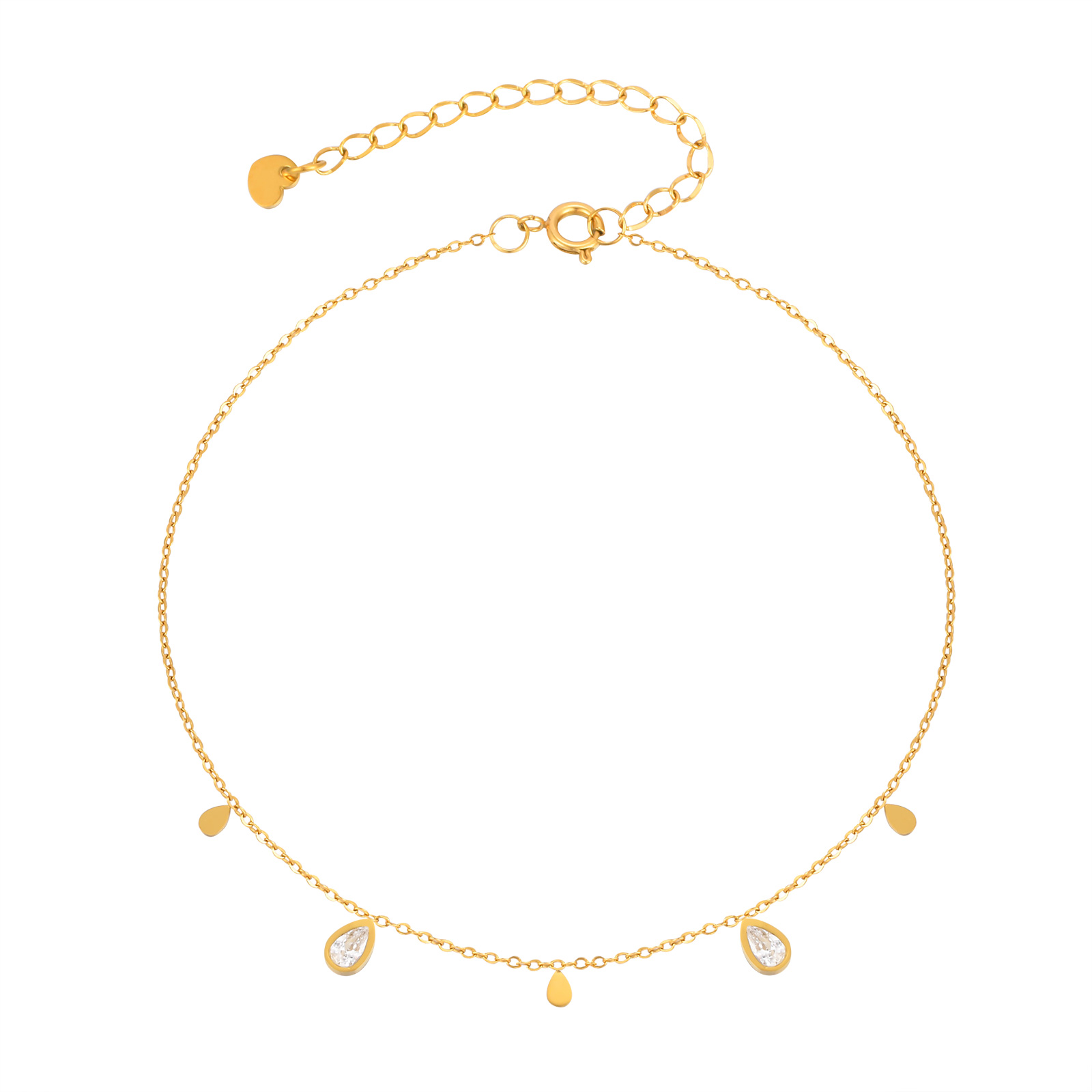 Dainty Water Drop Zircon Ankle - Jc Jewelry & Watches Photos 리뷰 및 가격