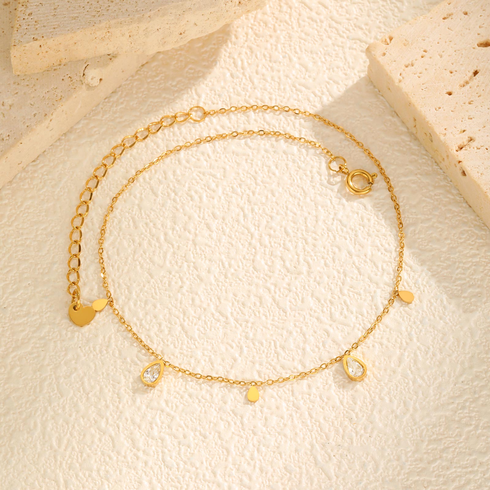 Dainty Water Drop Zircon Ankle - Jc Jewelry & Watches Photos 리뷰 및 가격