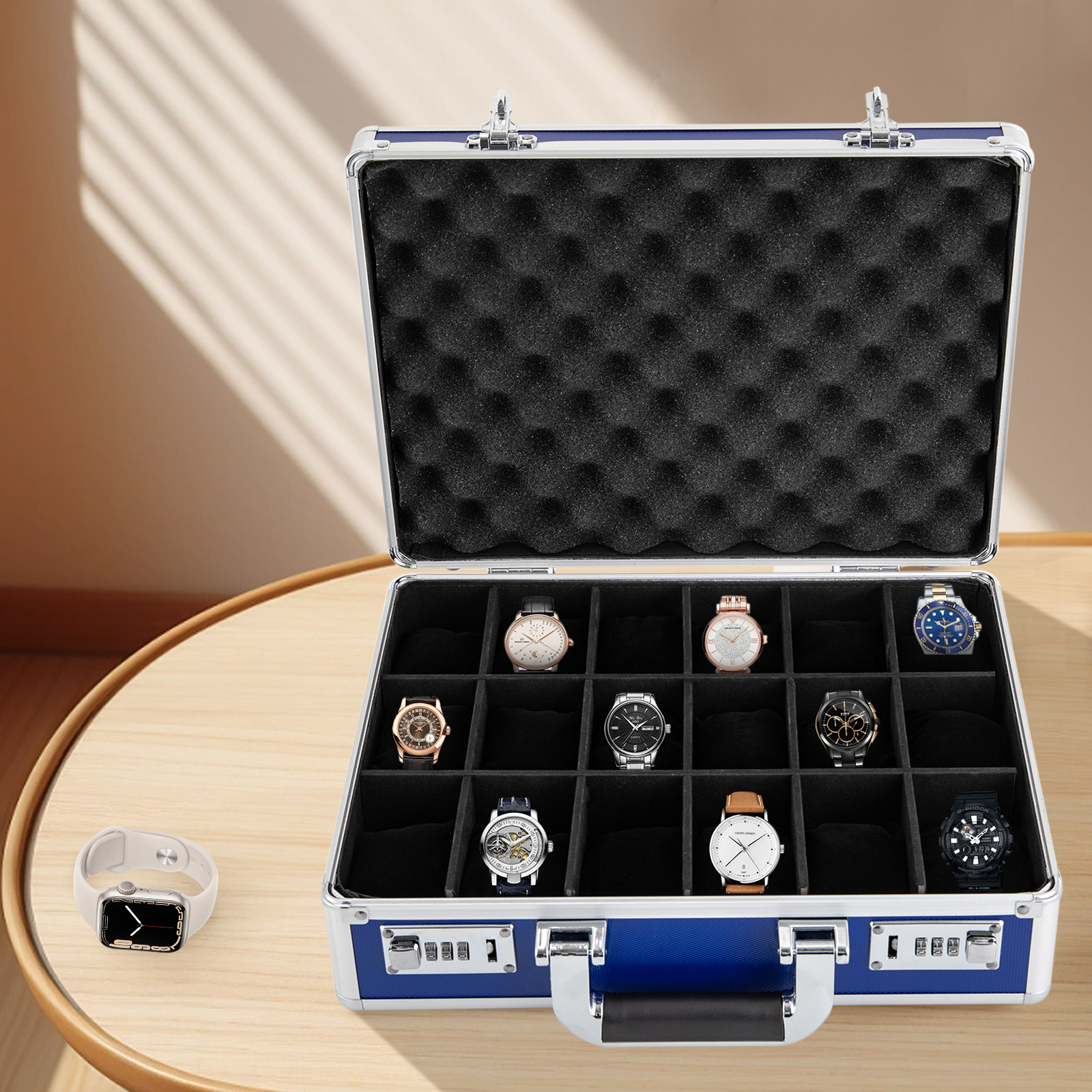 18 slot watch case with lock d - Used Jewelry Watches 리뷰 및 가격