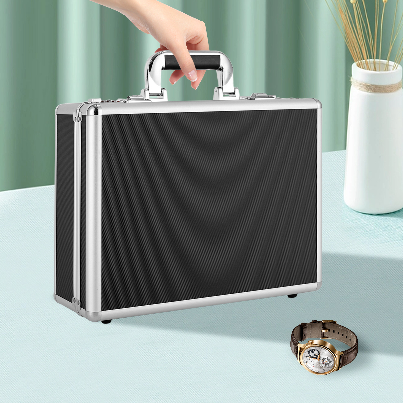 18 slot watch case with lock d - Used Jewelry Watches 리뷰 및 가격