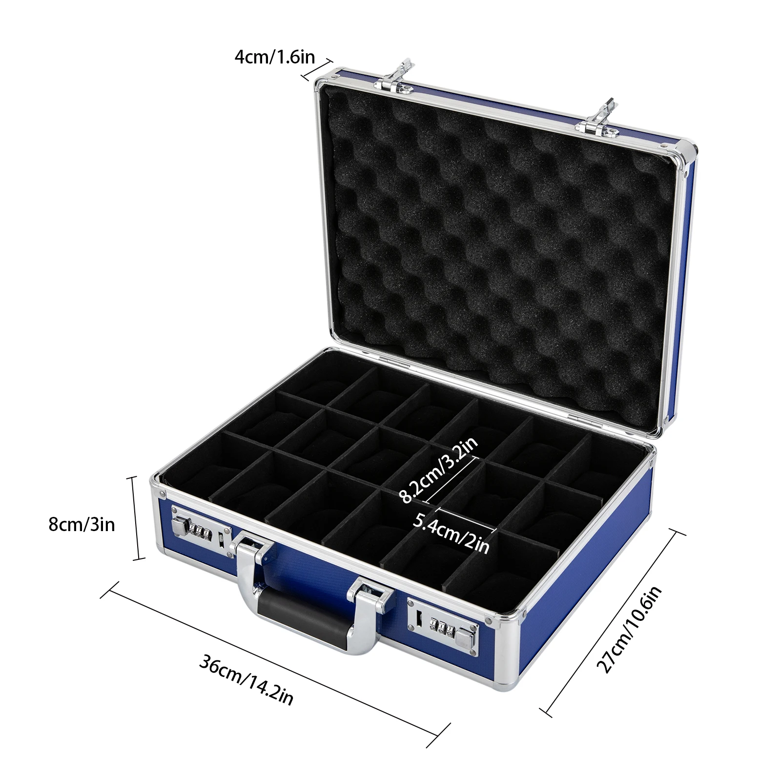 18 slot watch case with lock d - Used Jewelry Watches 리뷰 및 가격