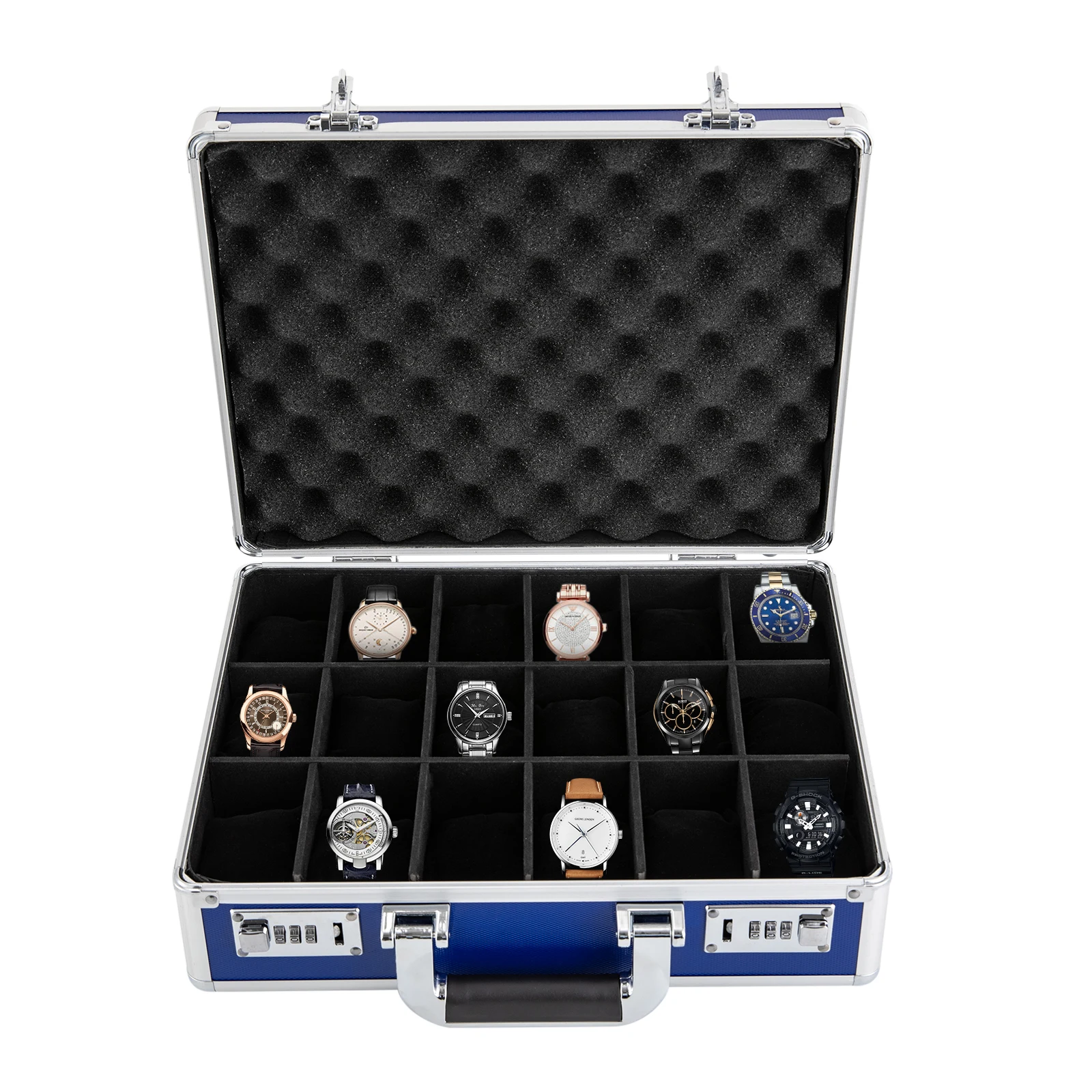 18 slot watch case with lock d - Used Jewelry Watches 리뷰 및 가격