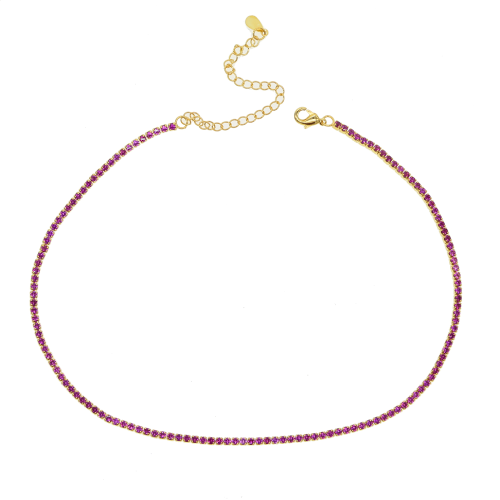 clear cz tennis chain choker n - Tennis Bracelet Cubic 리뷰 및 가격