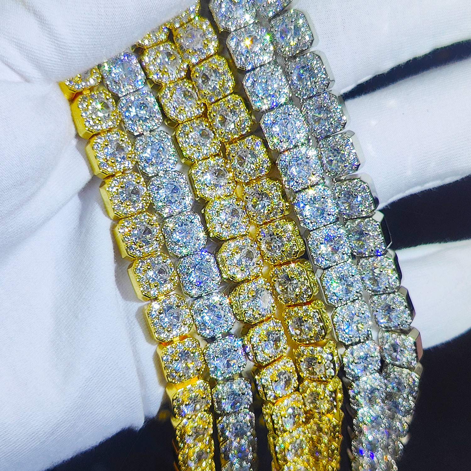 Clustered Diamond Tennis Chain - Tennis Bracelet Cubic 리뷰 및 가격