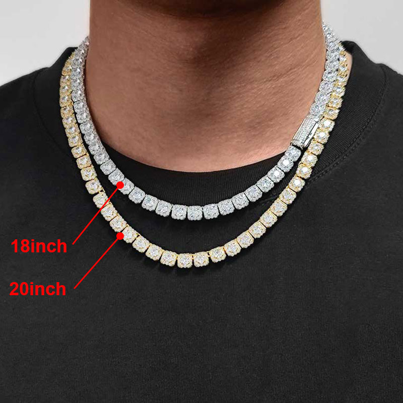 Clustered Diamond Tennis Chain - Tennis Bracelet Cubic 리뷰 및 가격