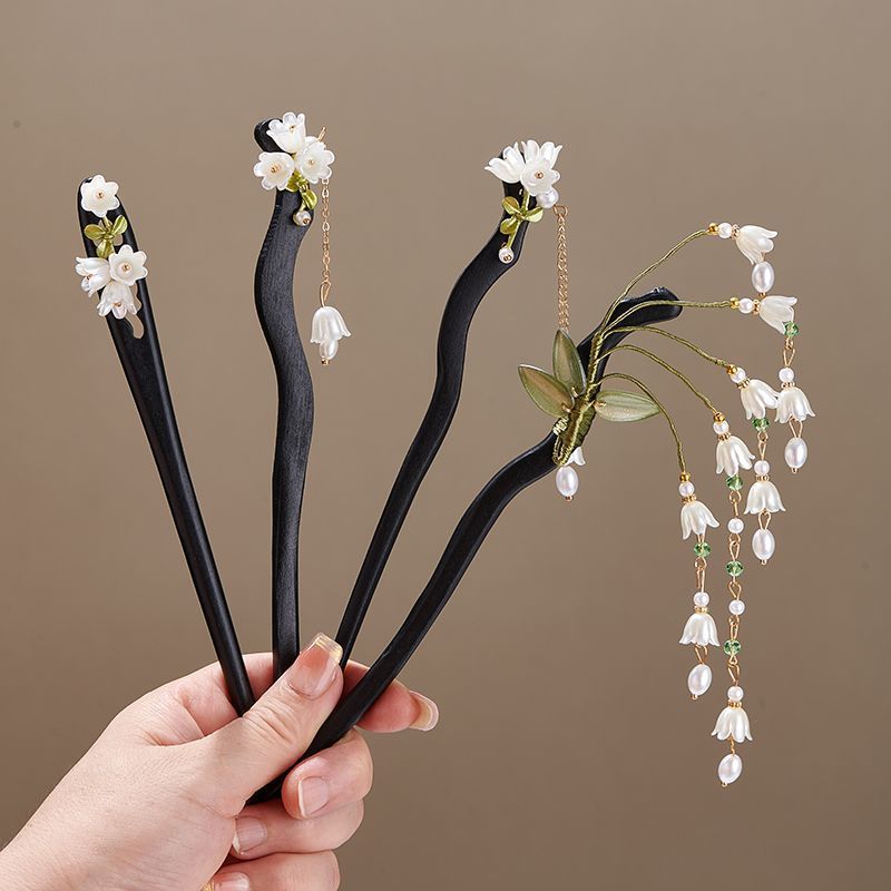 Wooden Flower Hairpin Vintage  - Shop Jewelry & Watches Near Me 리뷰 및 가격