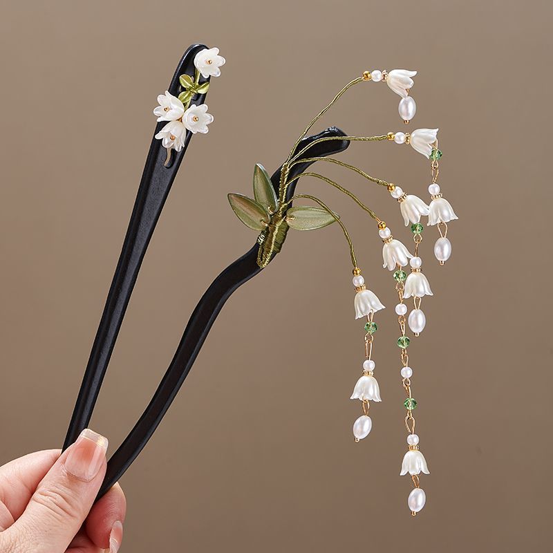 Wooden Flower Hairpin Vintage  - Shop Jewelry & Watches Near Me 리뷰 및 가격