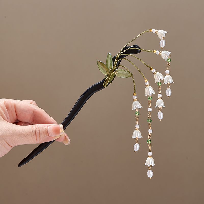 Wooden Flower Hairpin Vintage  - Shop Jewelry & Watches Near Me 리뷰 및 가격