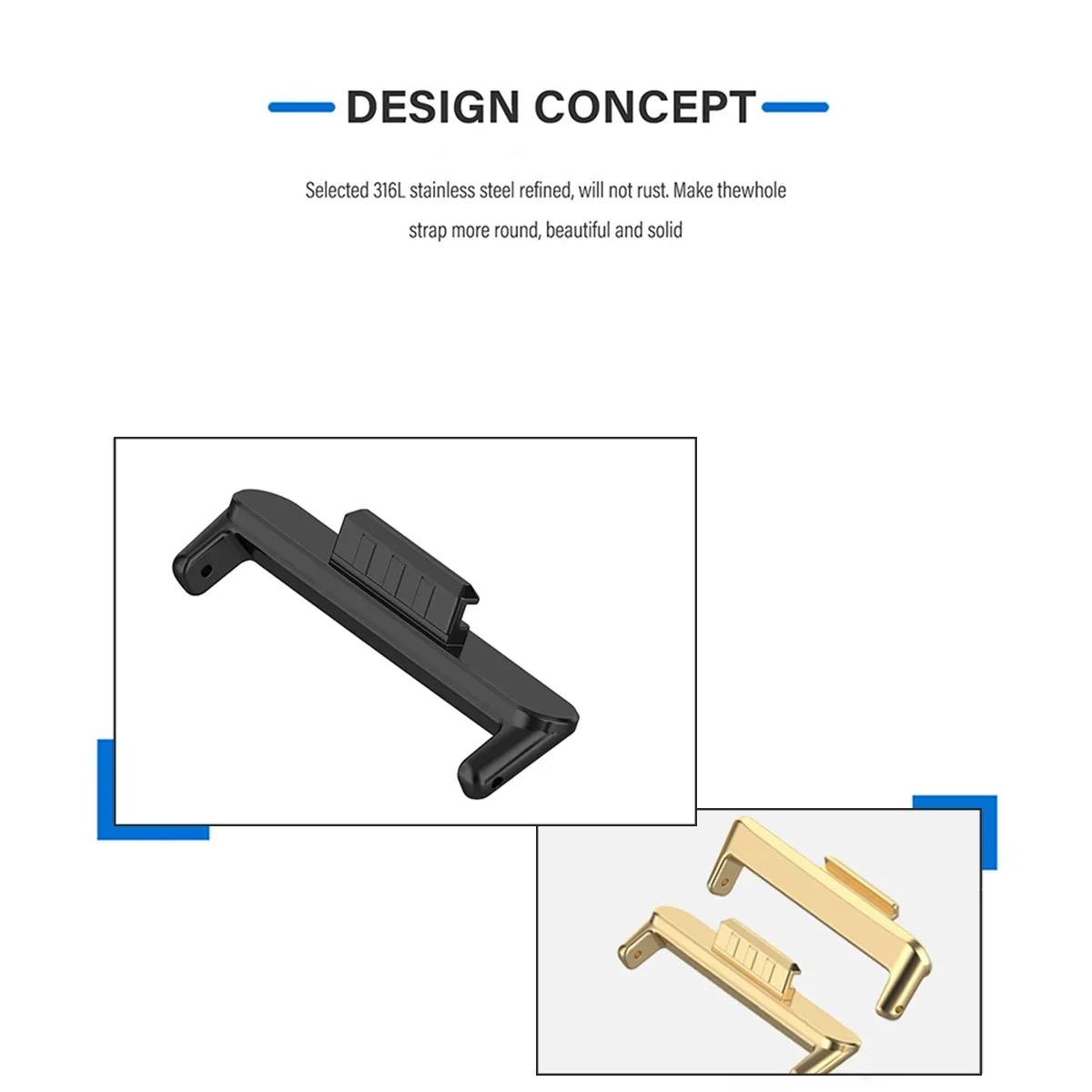20mm 22mm 1Pair Adapter for Hu - Jewelry Stores Watches 리뷰 및 가격
