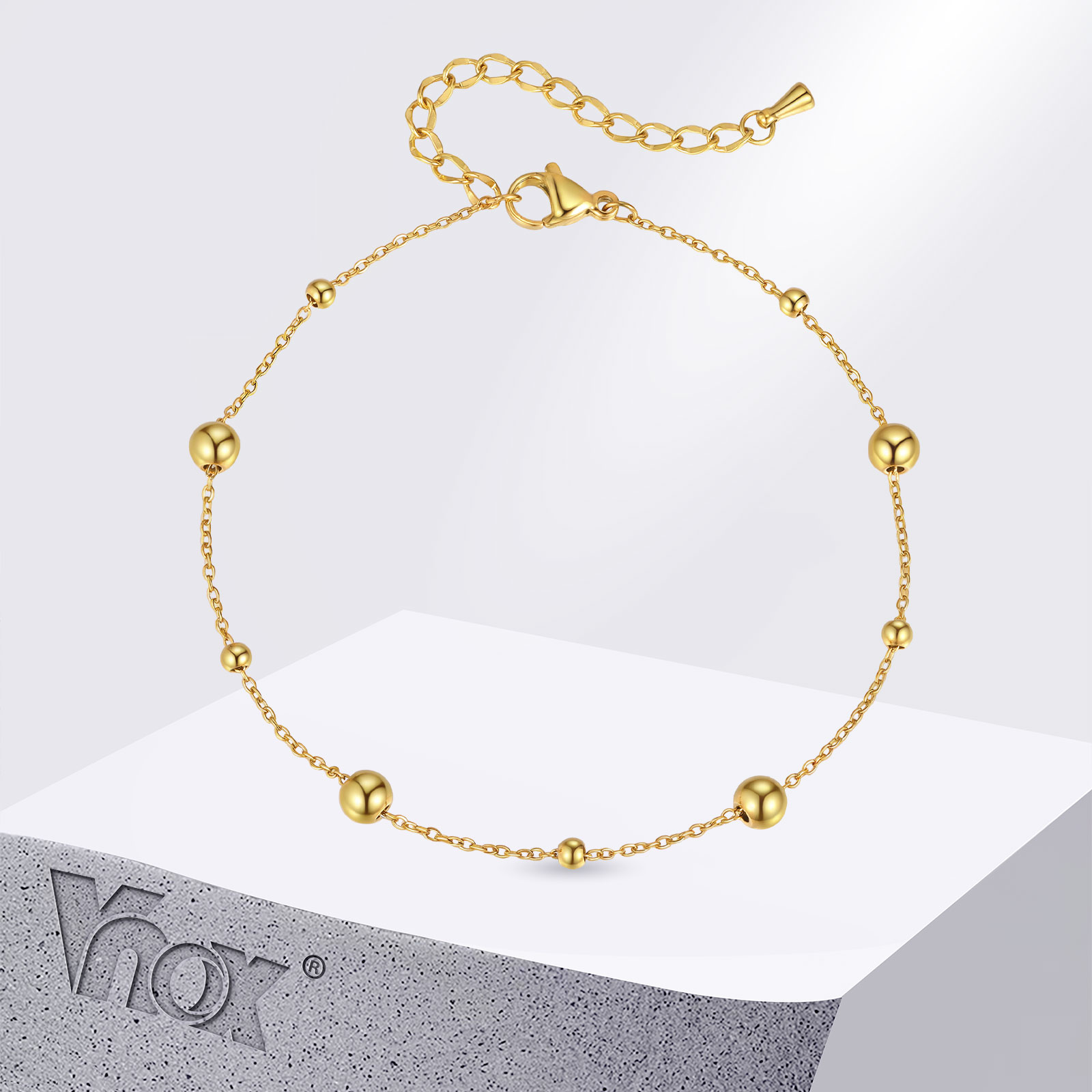 Vnox Stainless Steel Small Bea - Jc Jewelry & Watches Photos 리뷰 및 가격