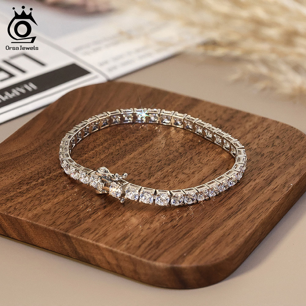 ORSA JEWELS 2mm 3mm 4mm 5A Cub - Tennis Bracelet Cubic 리뷰 및 가격