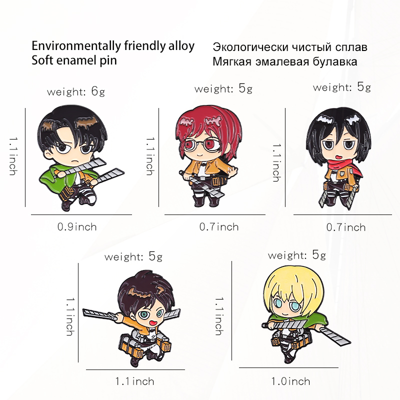 Mikasa Armin Levi Pines Lapel  - Levi Jewelry & Watches Inc 리뷰 및 가격