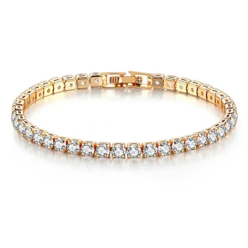 Hip hop 925 sterling silver cu - Tennis Bracelet Cubic 리뷰 및 가격