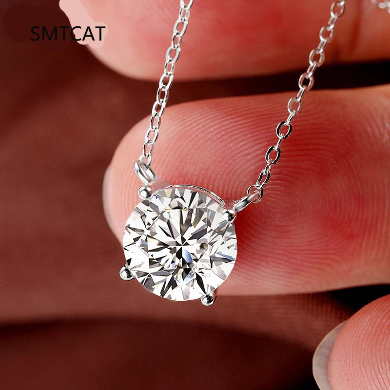 Mini 5mm/4mm D Moissanite 925  - Crystal Choker Necklace 리뷰 및 가격