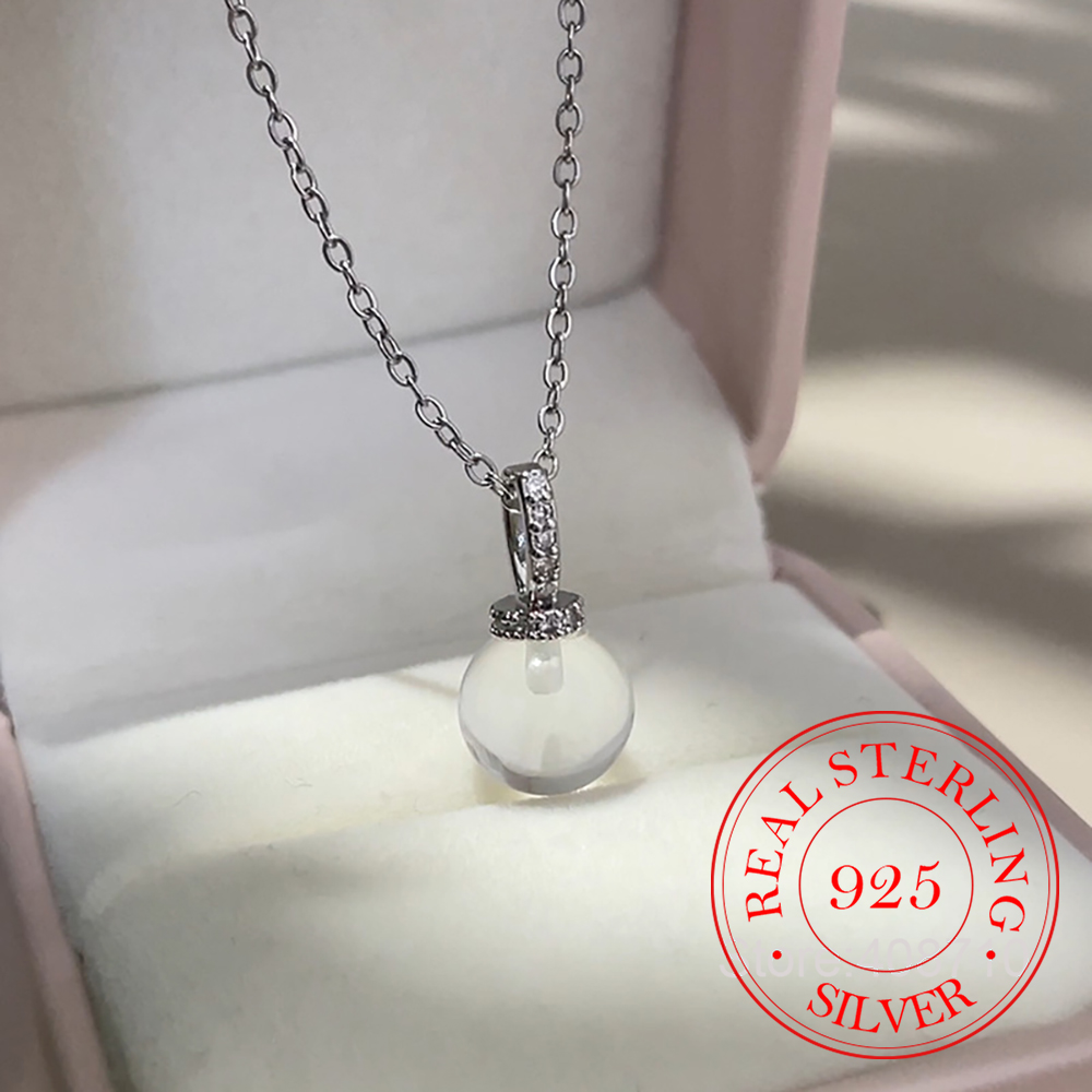 925 Sterling Silver Simple Tra - Crystal Choker Necklace 리뷰 및 가격