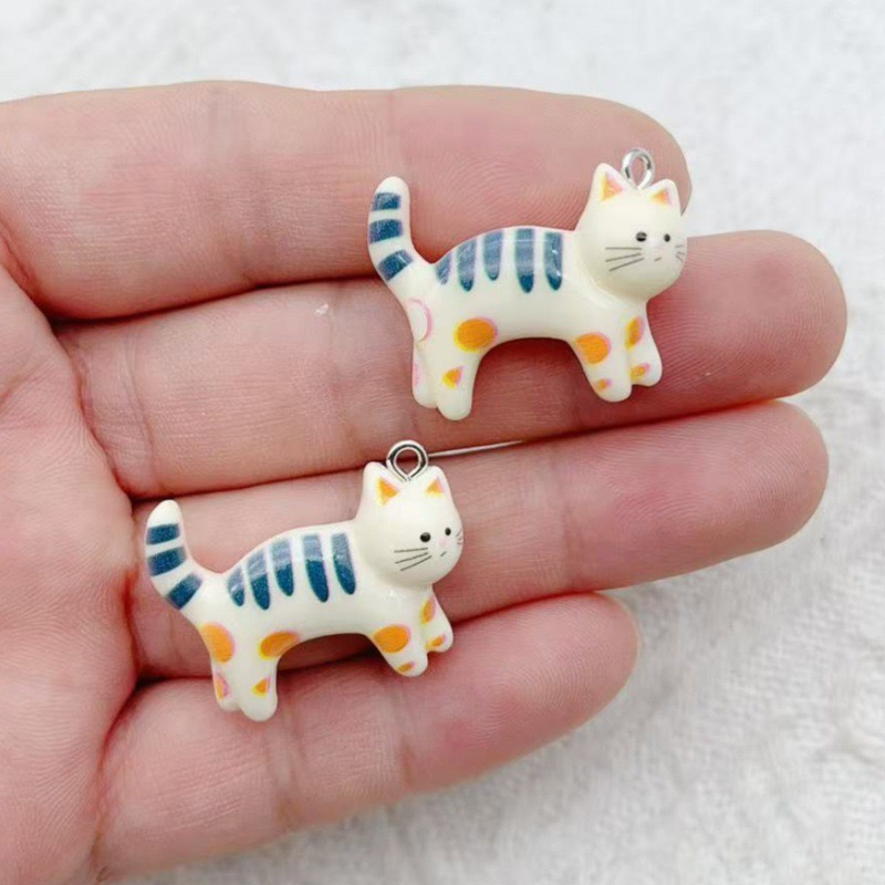 10pcs resin cartoon cat animal - Jewelry & Watches Store 리뷰 및 가격