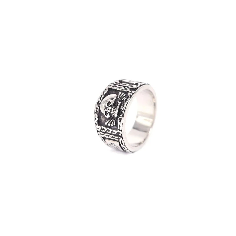 Vintage Stainless Steel Signet - Gothic Skull Ring 리뷰 및 가격