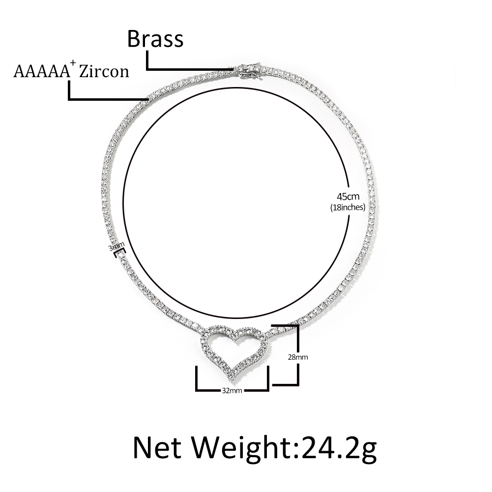 Uwin 3mm Tennis Chain With Lov - Tennis Bracelet Cubic 리뷰 및 가격
