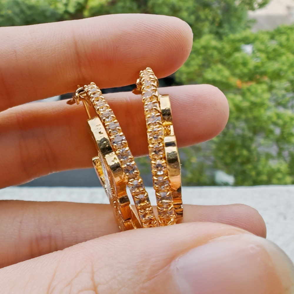 LeeChee Mini White Zircon Cust - Diamond Stud Earrings 리뷰 및 가격