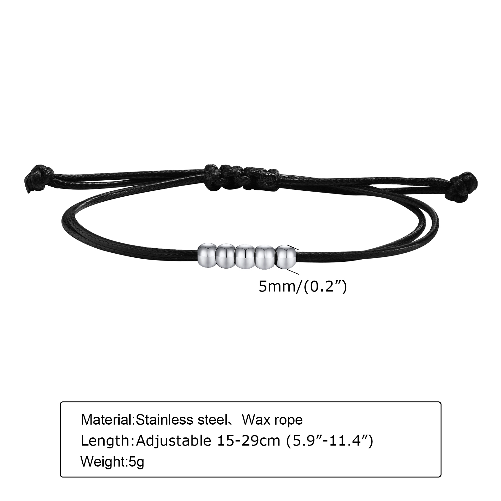 Men's Stylish Black Rope Chain - Jc Jewelry & Watches Photos 리뷰 및 가격