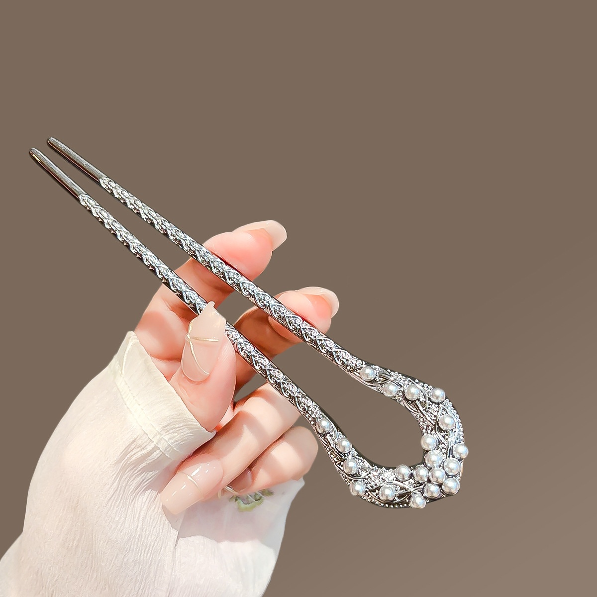 New Pearl U Shaped Hairpin For - Shop Jewelry & Watches Near Me 리뷰 및 가격
