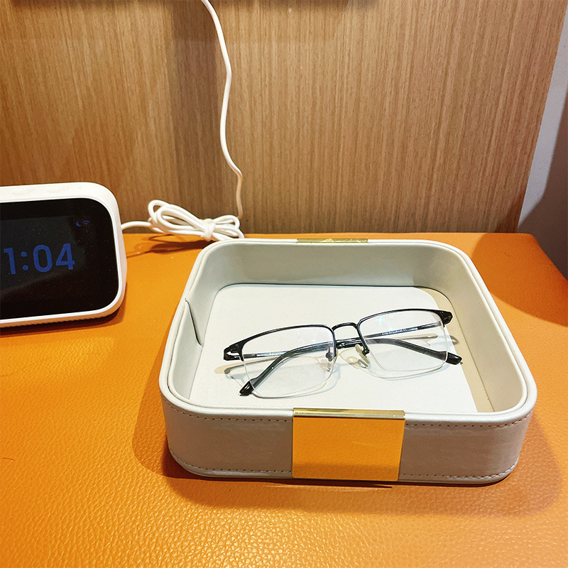 Leather Desk Tray Desktop Stor - Jewelry Store For Watches 리뷰 및 가격
