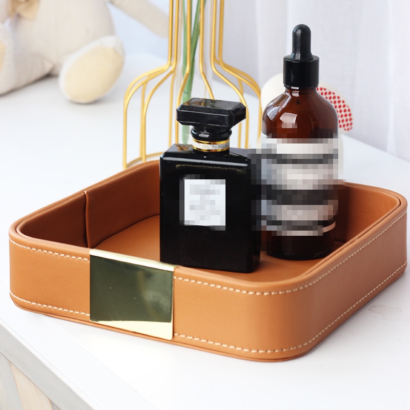 Leather Desk Tray Desktop Stor - Jewelry Store For Watches 리뷰 및 가격