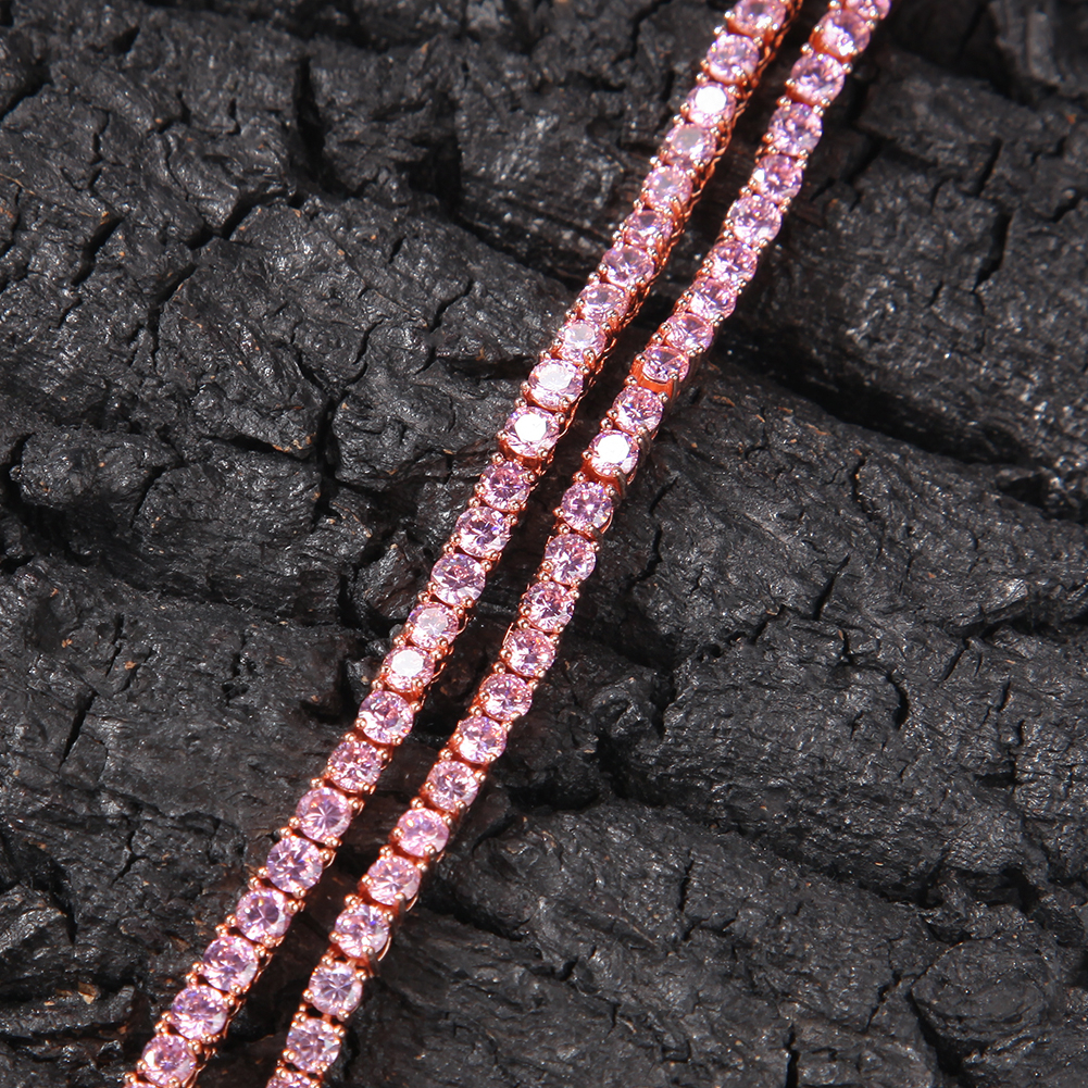 Uwin Rosegold Pink 4mm Tennis  - Tennis Bracelet Cubic 리뷰 및 가격
