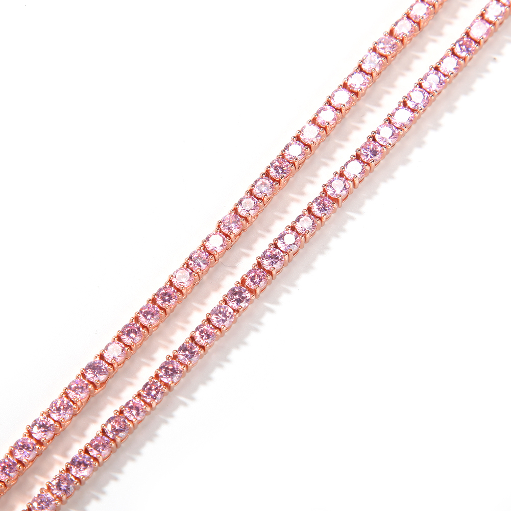 Uwin Rosegold Pink 4mm Tennis  - Tennis Bracelet Cubic 리뷰 및 가격