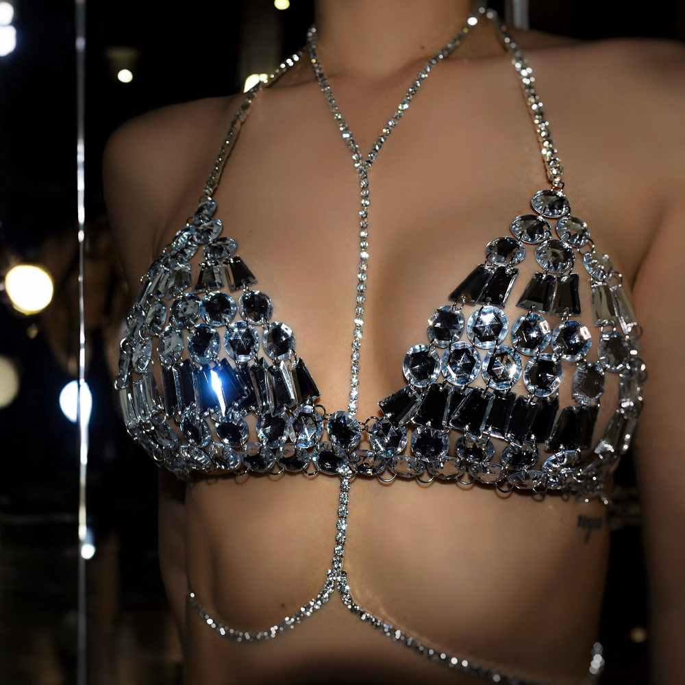 Luxury Full Rhinestone Mesh Ch - Crystal Choker Necklace 리뷰 및 가격
