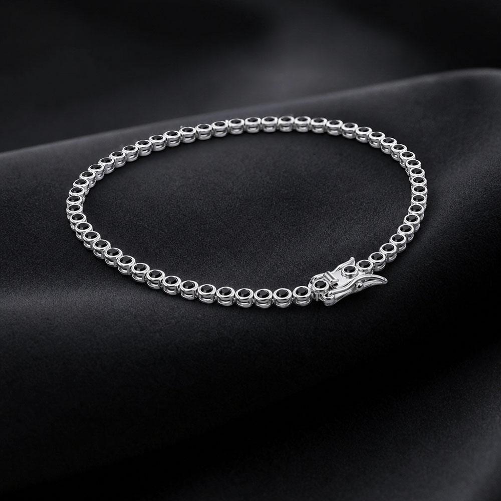 2mm Black Cubic Zirconia Tenni - Tennis Bracelet Cubic 리뷰 및 가격