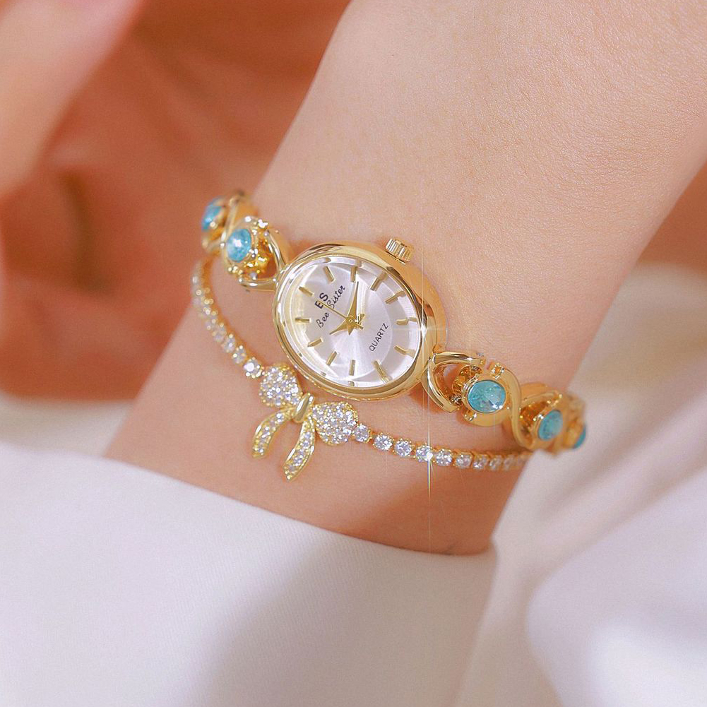 Blue Jewel Oval Bracelet Watch - Jewels In Quartz Watches 리뷰 및 가격
