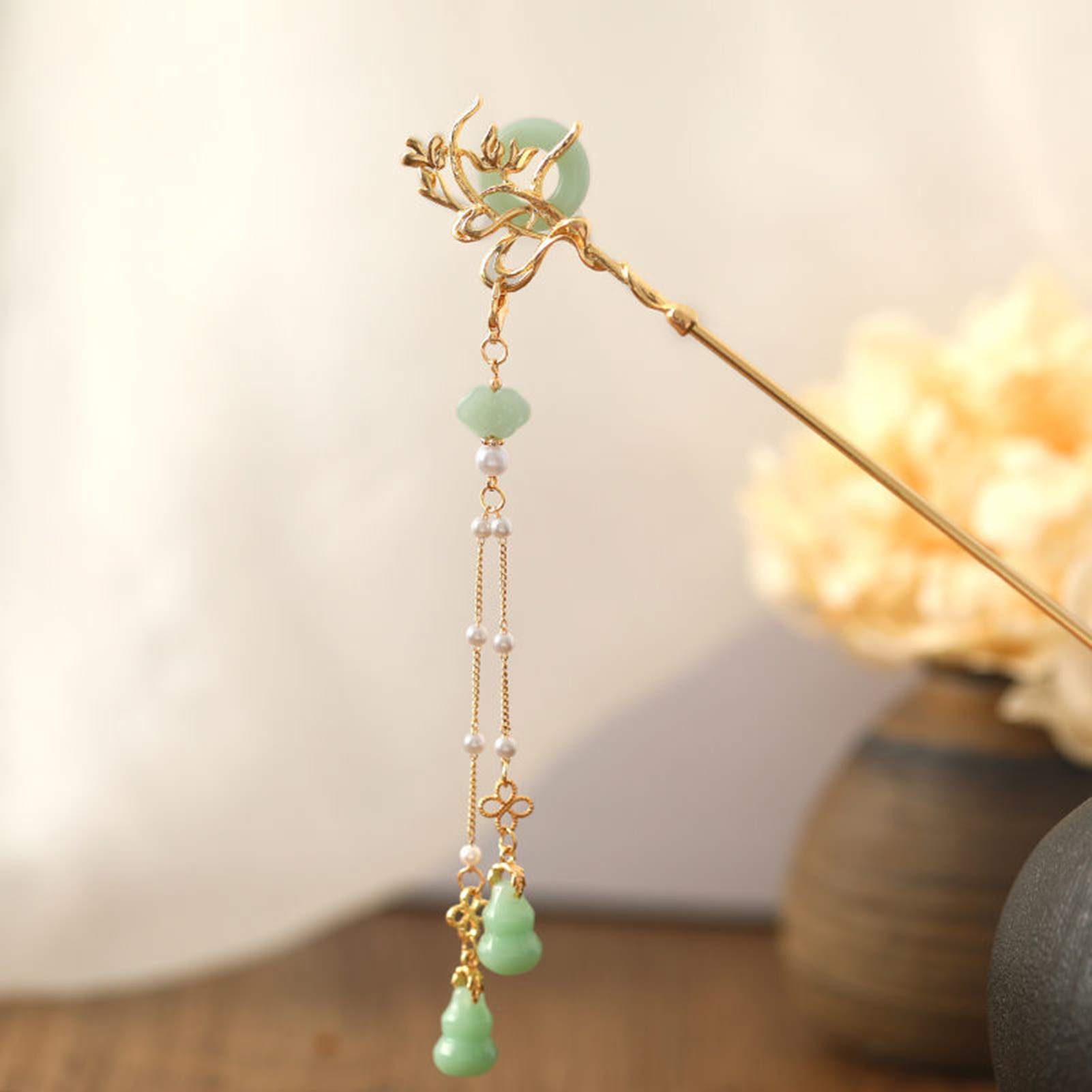 Chinese Style Glass Hairpin Fo - Shop Jewelry & Watches Near Me 리뷰 및 가격