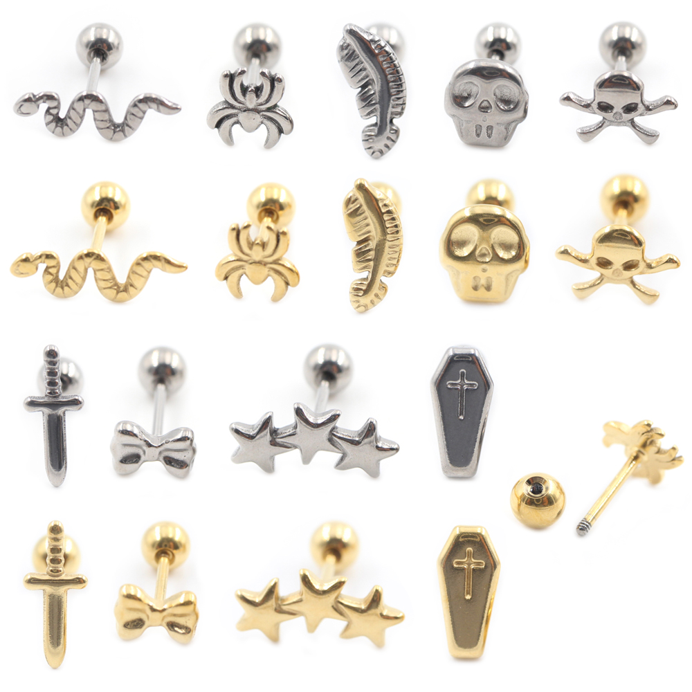 2PC Titanium Cross Spider Snak - Gothic Skull Ring 리뷰 및 가격