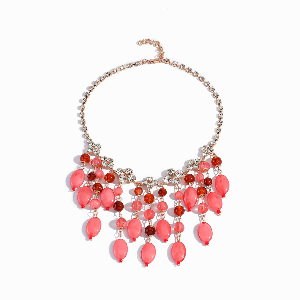 Trendy Pink Red Teardrop Beade - Jewelry & Watches Store 리뷰 및 가격