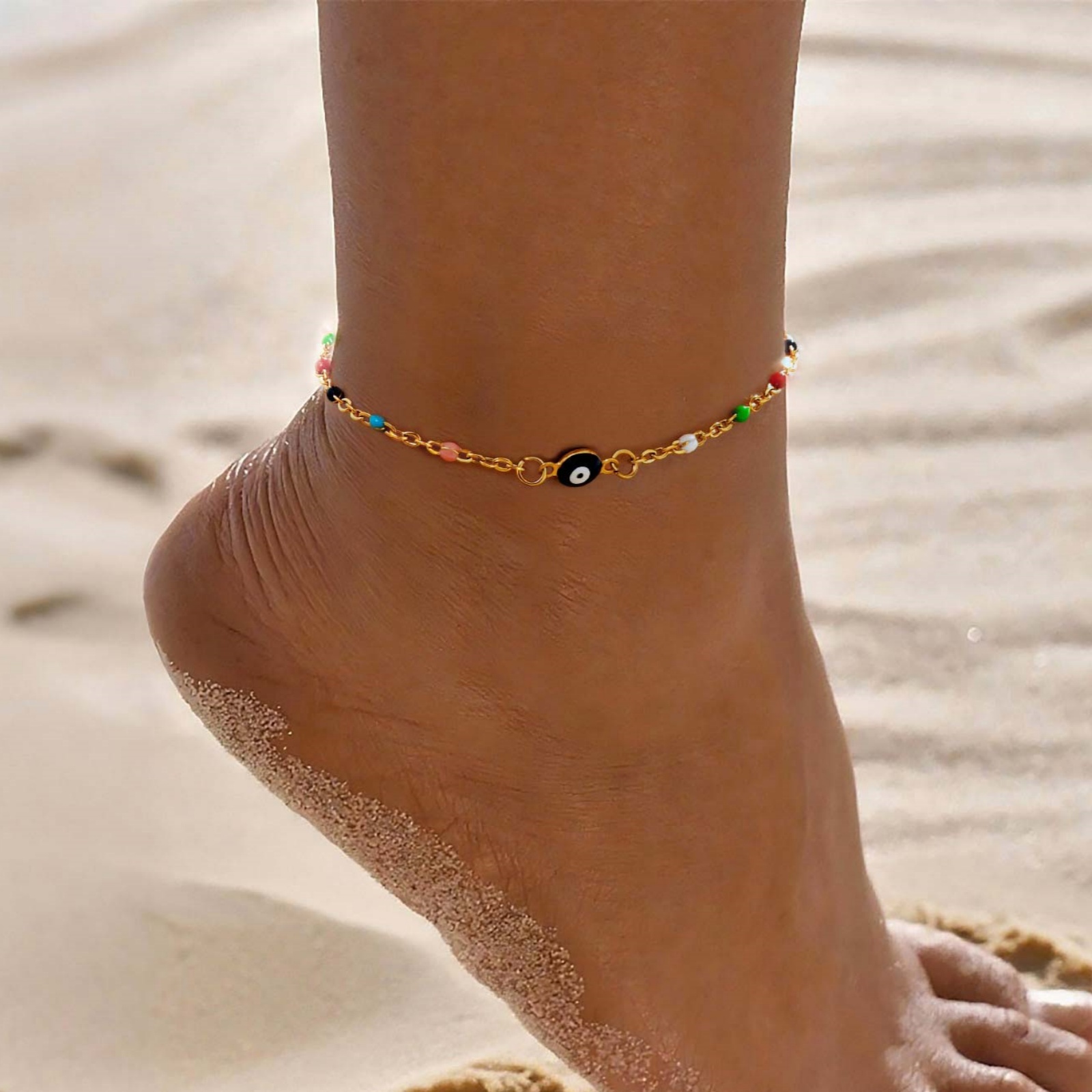 Vintage Lucky Evil Eye Anklet  - Jc Jewelry & Watches Photos 리뷰 및 가격