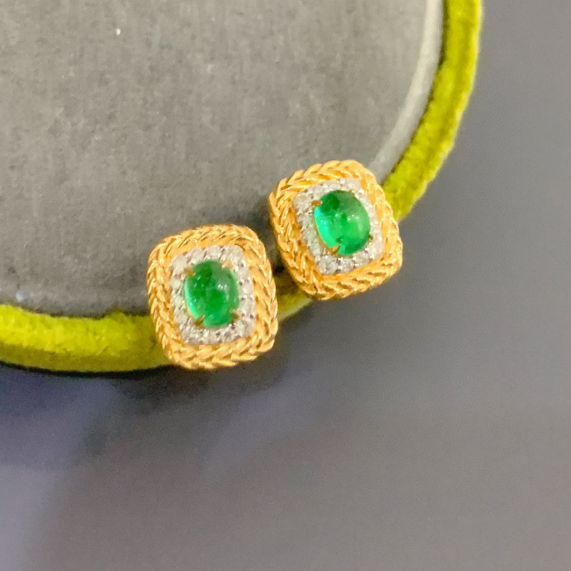 Aazuo Real 18K Yellow Gold Nat - Diamond Stud Earrings 리뷰 및 가격
