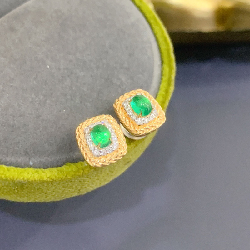 Aazuo Real 18K Yellow Gold Nat - Diamond Stud Earrings 리뷰 및 가격