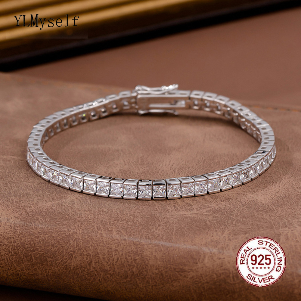 YLMyself 925 Silver Tennis Bra - Tennis Bracelet Cubic 리뷰 및 가격