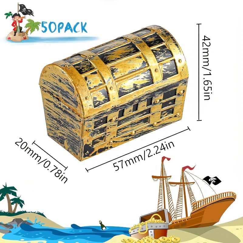 24/50pcs Halloween Pirate Trea - Jewelry & Watches Store 리뷰 및 가격