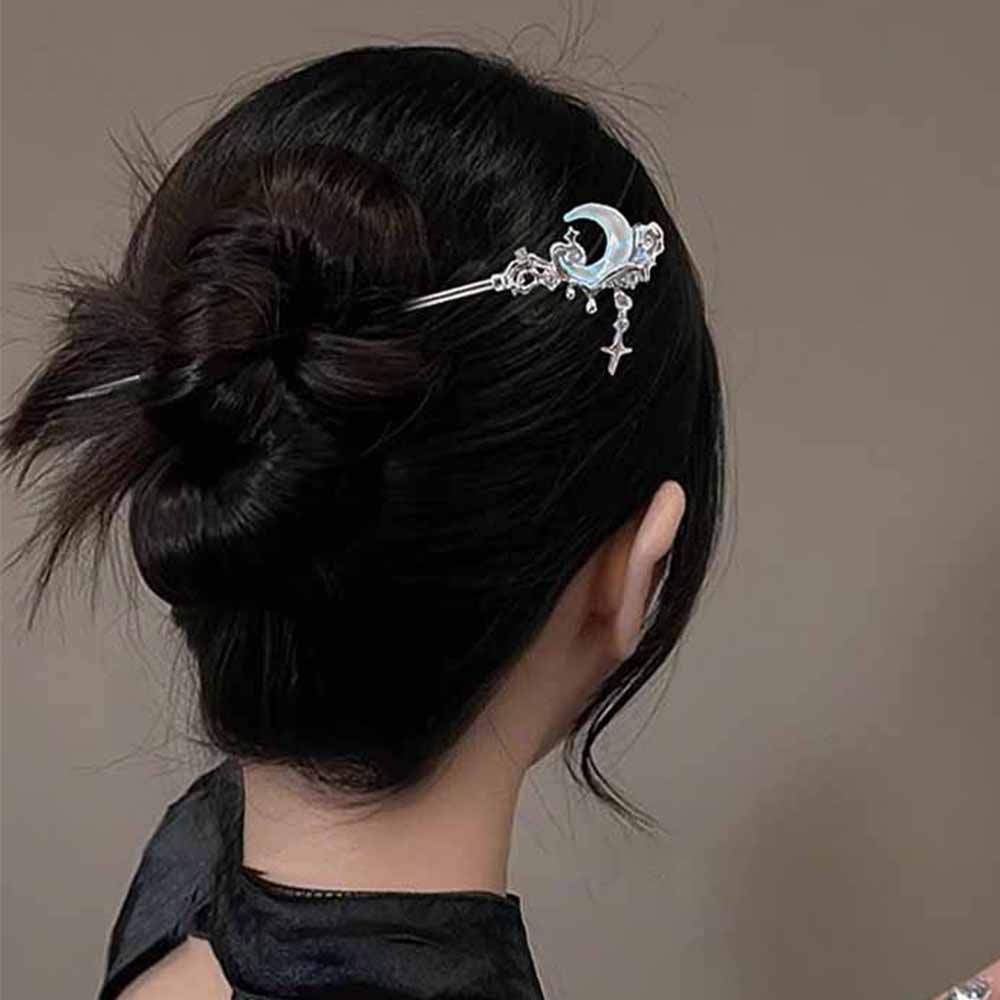 Moonstone Star Moon Hair Stick - Shop Jewelry & Watches Near Me 리뷰 및 가격