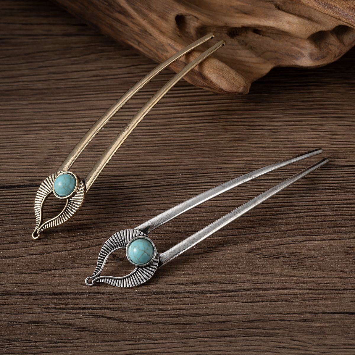 Egypt Turquoise U Shape Hair F - Shop Jewelry & Watches Near Me 리뷰 및 가격